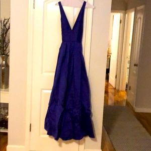 Purple Macduggal evening gown size 8